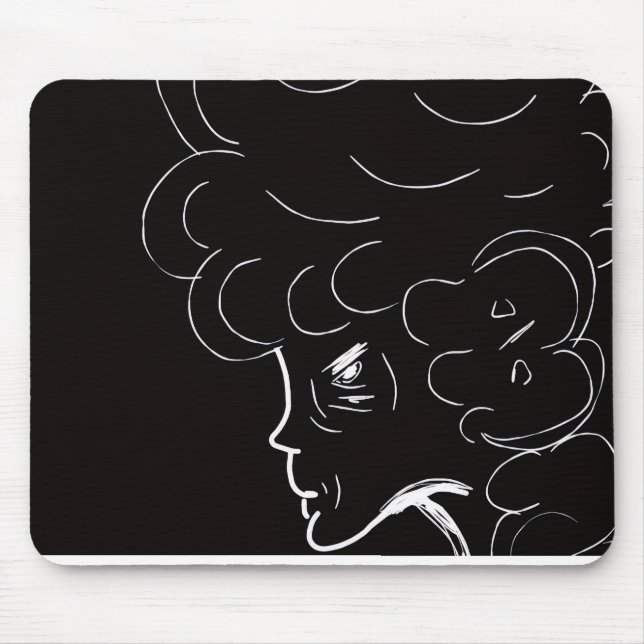 Elegante Mousepad de Senhora Idosa (Frente)