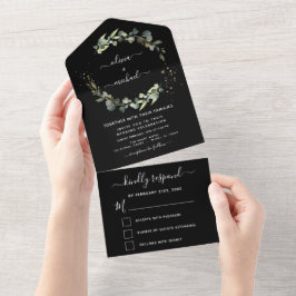 Elegante Negra Eucalyptus Greenery