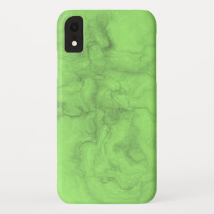 Elegante Neon Green Marble capas de iphone
