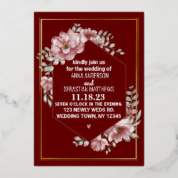 Elegante Neutral Aquarela Floral Foil I