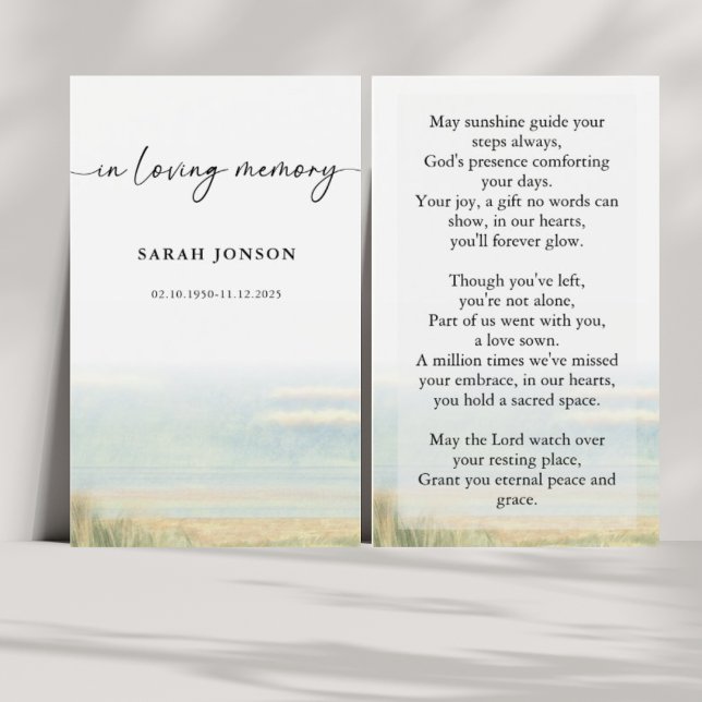 Elegante No Amor Memorial Orador Funeral (Criador carregado)