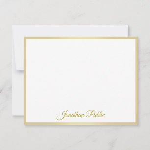 Elegante Nome de Script Dourado Manuscrito Modelo