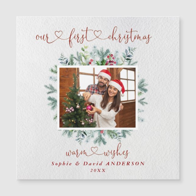 Elegante Nosso Primeiro Casamento De Foto De Fércu (Frente)