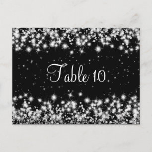Elegante Numeração de Mesa Núm. Inverno Preto Espe