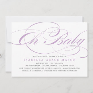 Elegante Oh Baby | Convite para chás de fraldas