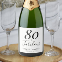 Elegante Oitenta Anos E Fabuloso Aniversário De 80