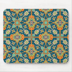 Elegante Orange e Teal Mousepad