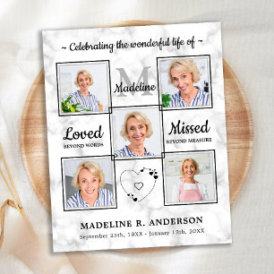 Elegante Orçamental 5 Foto Celebração Funeral D