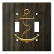 Elegante Ouro Anchor Rustic Dock Wood Modern