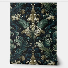 Elegante padrão azul-esverdeado no estilo vitorian