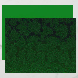 Elegante padrão de suculentas em verde caçador Des