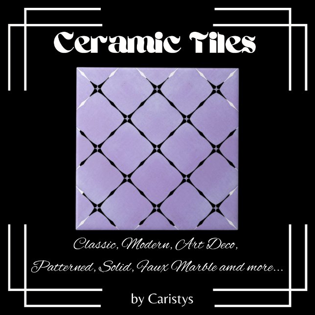 Elegante Pale Mauve & White Squares (Criador carregado)