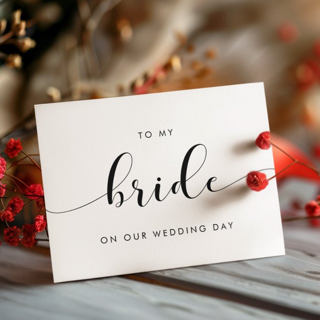 Elegante para a minha noiva no nosso cartão de dia (Criador carregado)