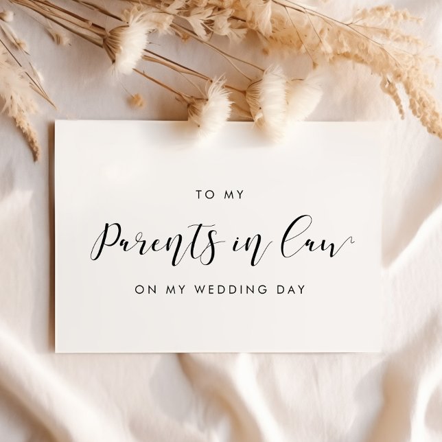 Elegante Para os meus pais no cartão de dia de cas (Criador carregado)