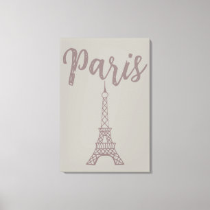 Elegante Paris Eiffel Tower Canvas Wall Art