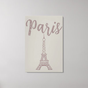 Elegante Paris Eiffel Tower Canvas Wall Art