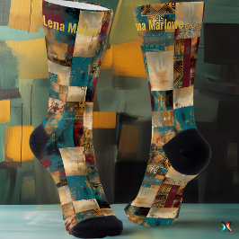Elegante Patchwork Abstrato – Artístico Personaliz