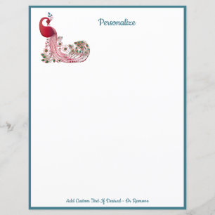 Elegante Peacock Bird Personalize