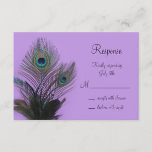 Elegante Peacock RSVP (roxo)