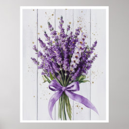 Elegante Peony Buquê Watercolor Wall Art & Poster