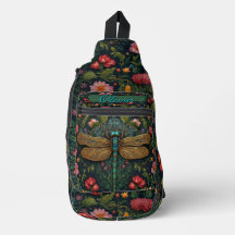 Elegante Personalizar Vintage dragonfly boho chic