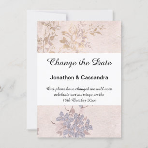 ELEGANTE PINK FLORAL AZUL MUDA A DATA
