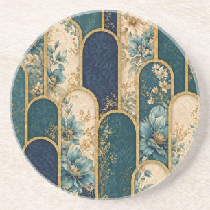Elegante Porta-copos Redondo Art Déco