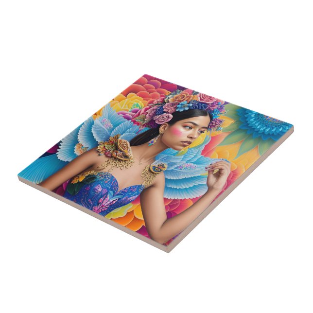 Elegante princesa com asas (Lateral)