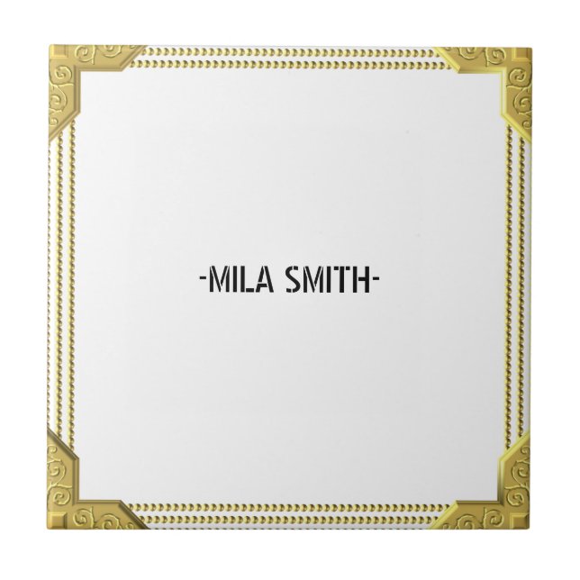 elegante quadro de ouro (Frente)