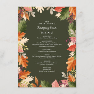elegante quadro floral de aquarela menu de ação de