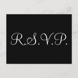 Elegante R.S.V.P. Cartão Postal