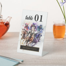 Elegante Race Horse Derby Partido Equestre