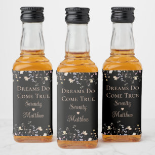 Elegante Recepção de Casamento Floral Preto Boho