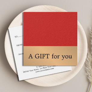 Elegante Red Faux Dourada Bold Salon