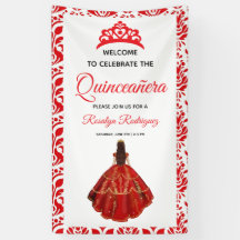 Elegante Red Quinceañera