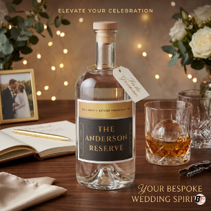 Elegante Reserva Personalizada Preta e Dourada par