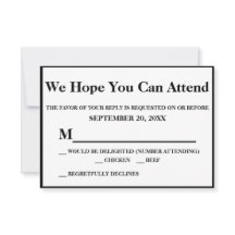 Elegante resposta de RSVP de casamento em Art Deco