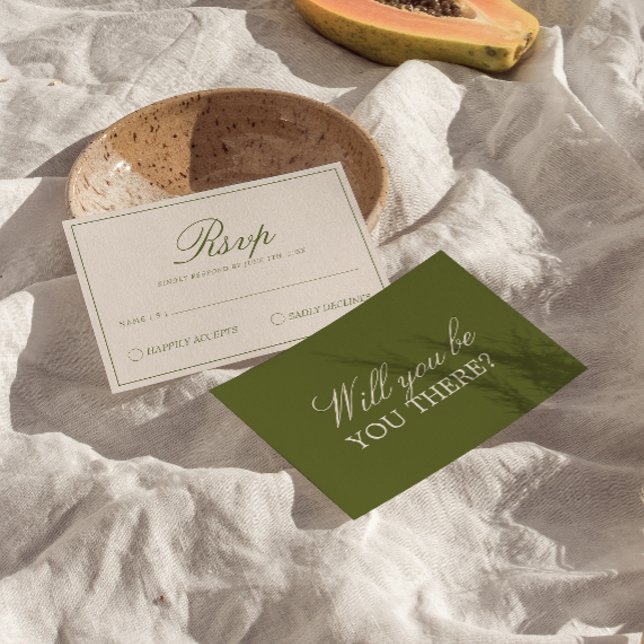 Elegante resposta de RSVP de casamento sofisticado (Criador carregado)
