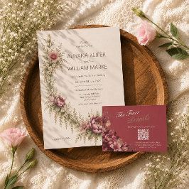 Elegante Resposta Romântica de Casamento com Flore