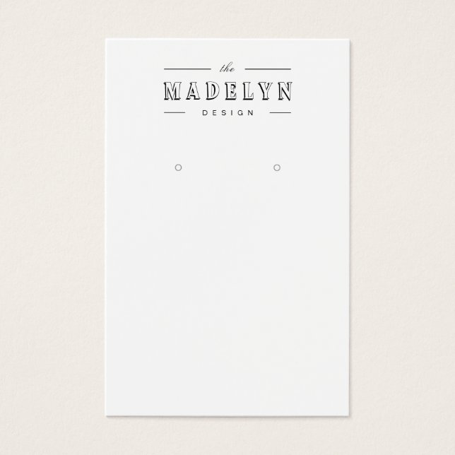 Elegante retro deco personalizado com bifurcação (Frente)