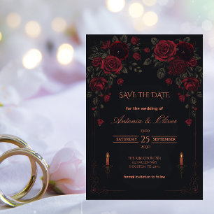 Elegante Romance Vitoriana Gótica Salve a Data