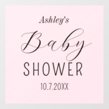 Elegante rosa chá de fraldas