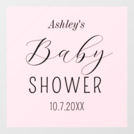 Elegante rosa chá de fraldas