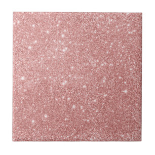 Elegante Rosa de Lúpulo Glitter Faux Glitter