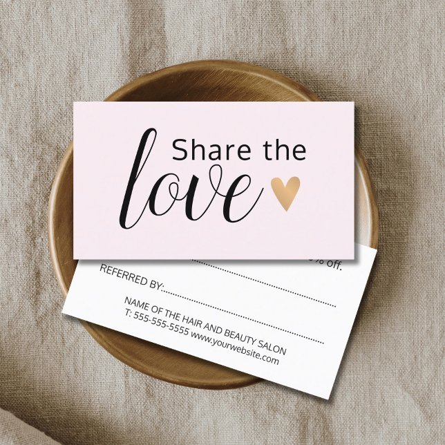 Elegante Rosa Dourado Beleza do Coração Referência (Criador carregado)