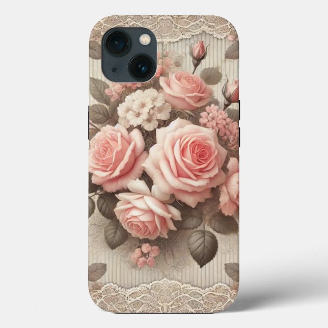 Elegante Rosa Rosa Rosa Rosa Rosa, Rosa, Floral, c (Verso)