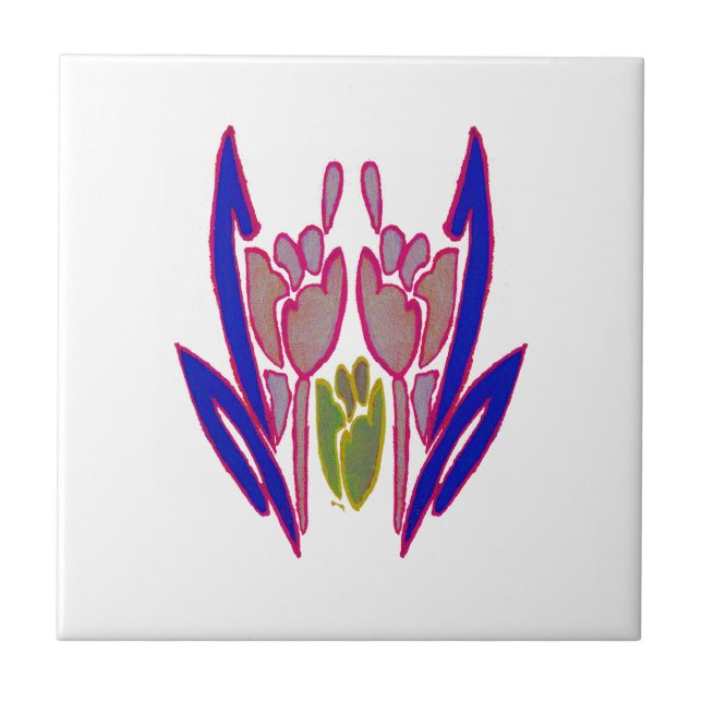 Elegante Rosa Watercolor Art Impressão (Frente)