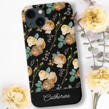 Elegante Rosas de bege chic em preto