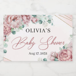 Elegante rosas florais eucalipto - estrutura doura