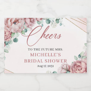 Elegante rosas florais eucalipto - estrutura doura